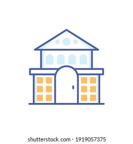 Mortgage vector icon style illustration. EPS 10