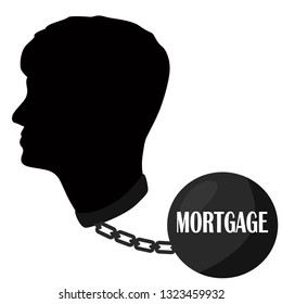 
mortgage vector illustration , 
debt