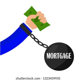 
mortgage vector illustration , 
debt