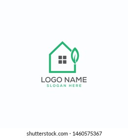 mortgage/house/eco/nature logo design template for use any purpose