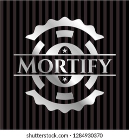 Mortify silver shiny emblem