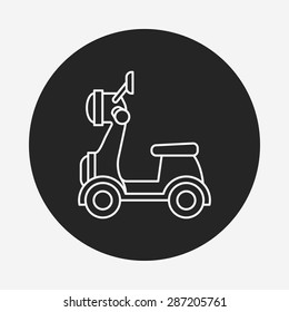 mortocycle line icon