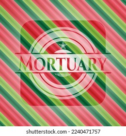 Fondo del emblema de la navidad moral. Ilustración vectorial. Detallado. 