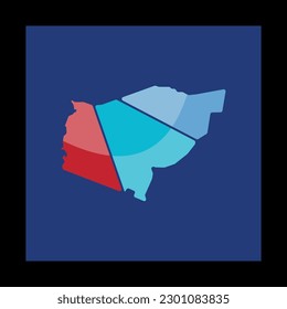 Morwell City Map Geometric Creative Logo