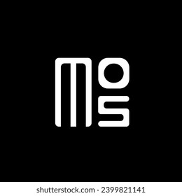MOS letter logo vector design, MOS simple and modern logo. MOS luxurious alphabet design  