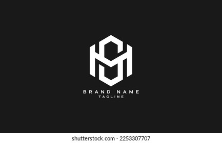 MOS, MHS, MHO, Abstract initial monogram letter alphabet logo design