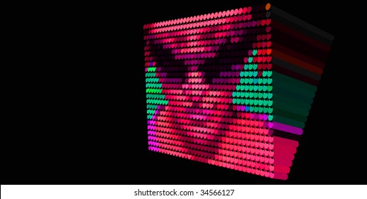 Mosaic 3d beauty