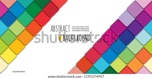 Download Mosaic 3d Paper Cut Out Abstract Stock Vector Royalty Free 1195374997