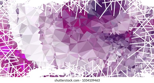 Mosaic abstract background with grunge white border. Copy space. Vector clip art.