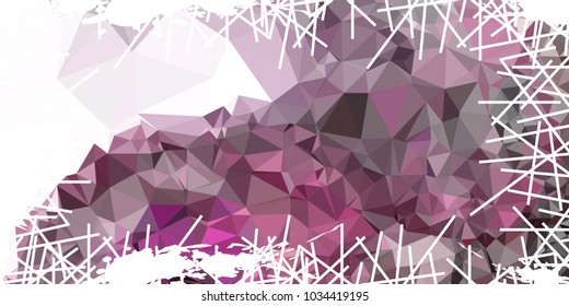 Mosaic abstract background with grunge white border. Copy space. Vector clip art.