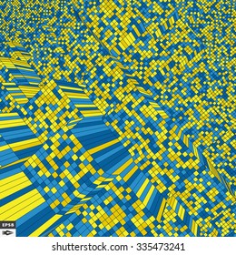 Mosaic. Abstract Background. Polygonal Vector Illustration. 
