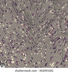 Mosaic. Abstract Background. Polygonal Vector Illustration. 