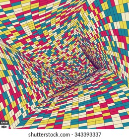 Mosaic. Abstract Background. Polygonal Vector Illustration. 