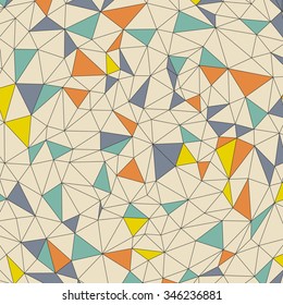 Mosaic. Abstract Background. Polygonal Vector Illustration. 
