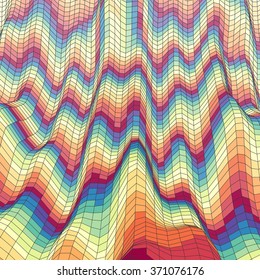 Mosaic. Abstract Background. Polygonal Vector Illustration. 