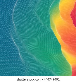 Mosaic. Abstract Background. Polygonal Vector Illustration. 