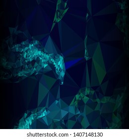 Mosaic abstract background with triangles and dark sides