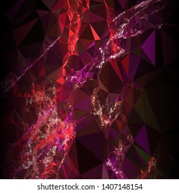 Mosaic abstract background with triangles and dark sides