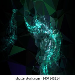 Mosaic abstract background with triangles and dark sides