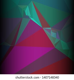 Mosaic abstract background with triangles and dark sides