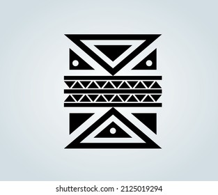 mosaic of abstract geometric figures for illustration and technical drawing