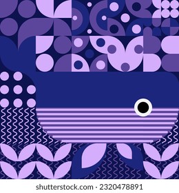 Mosaic Abstract Geometric Pattern Decorative Ornament Background Vector Illustration
