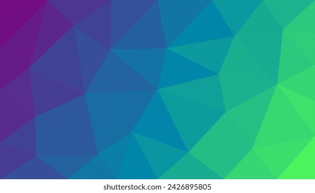 Mosaic abstract pattern background texture. geometric low poly gradient design vector in blue, green color. Suitable for wallpapers, greeting, banners, page surfaces, business, presentation, web