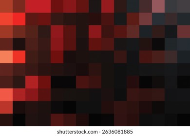 Mosaic Abstract in Red and Black colors Background