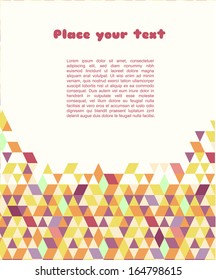 mosaic abstract retro background 