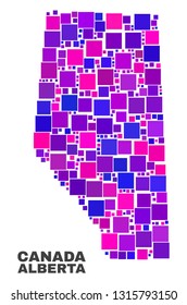 Mosaic Alberta Province Map Isolated On: เวกเตอร์สต็อก (ปลอดค่า ...