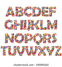 mosaic alphabet 