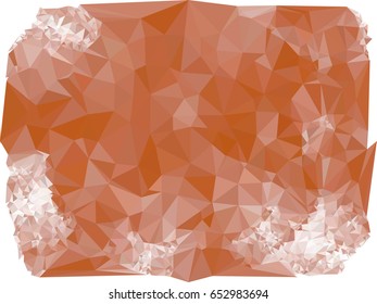 Mosaic backdrop with triangles. Abstract geometric low polygonal background. Design element for book covers, presentations layouts, title backgrounds. Vector clip art.