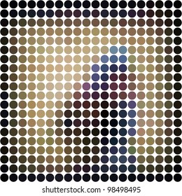 Fondo mosaico. Ilustración del vector abstracto.