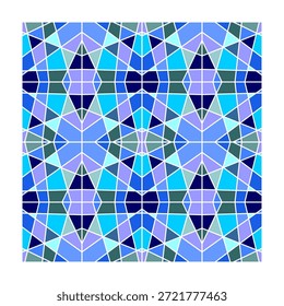 Fondo mozik con un atractivo degradado azul. Adecuado para las industrias de cerámica e impresión digital.