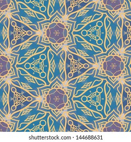 Mosaic background based on polygons and laces