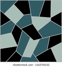 Mosaic background with black and green