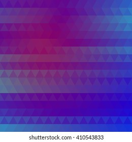 Mosaic background, blank. Colored triangles. Smoothened coloring. Element for graphic design.