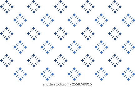 mosaic background, Blue and black background, seamless geometric with dot diamond checkerboard pattern repeat and seamless replete image design for fabric printing or vintage theme wallpaper 80's year