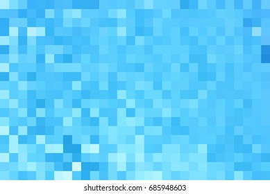 Mosaic background in blue color nuances, vector illustration