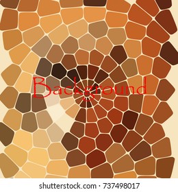 The mosaic background, brown, abstract.