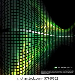 Mosaic background or business card. Vector illustration.