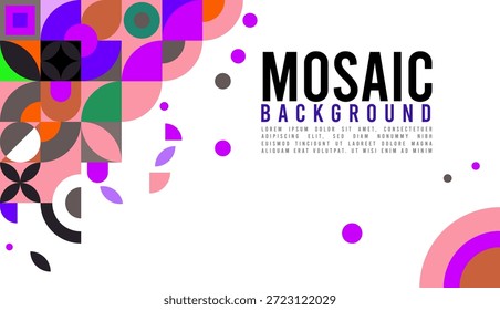 Fondo de mosaico. se puede utilizar para el libro de portada. página de aterrizaje. Diseño web.