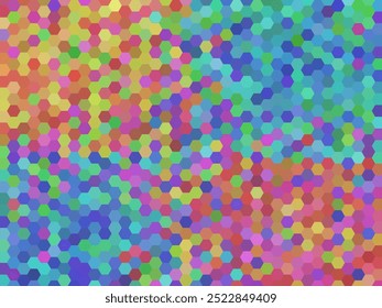 Mosaic with background color change. Abstract colorful hexagon pattern background for design. High-tech communication innovation concept