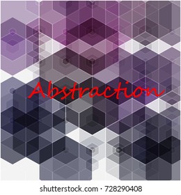 The mosaic background, color lilac, dark grey.