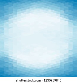 Mosaic background. Creative design templates. Abstract blue background with geometric mosaic shapes. Geometric light pattern with cubes.