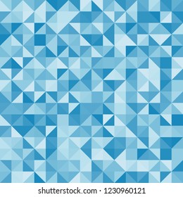 Mosaic background. Creative design templates. Abstract blue background with geometric mosaic shapes. Geometric light pattern with triangles.