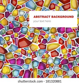 mosaic background with gems