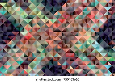 Mosaic background.  Geometric low polygonal illustration. Design element for book covers, presentations layouts, title backgrounds. Vector clip art.