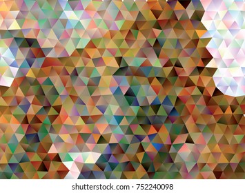 Mosaic background.  Geometric low polygonal illustration. Design element for book covers, presentations layouts, title backgrounds. Vector clip art.