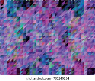 Mosaic background.  Geometric low polygonal illustration. Design element for book covers, presentations layouts, title backgrounds. Vector clip art.
